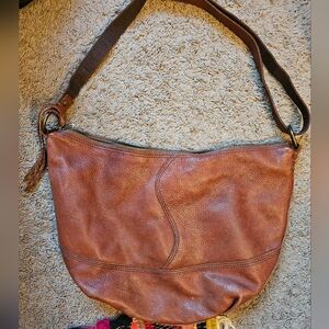 Brown Leather Shoulder Bag
